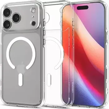 Spigen Ultra Hybrid MagSafe ochranný kryt pro Apple iPhone 17 Pro Max clear white (ACS10282)