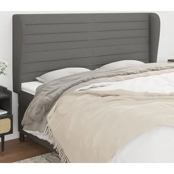 Ložnice Čelo postele typu ušák tmavě šedé 203x23x118/128 cm textil IM_3118119