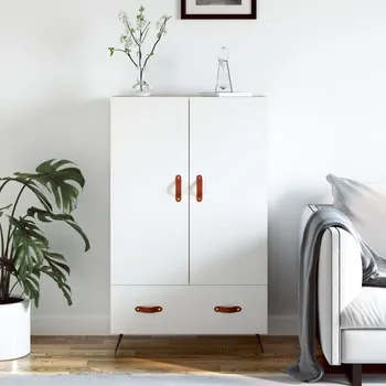 Organizace kuchyně Skříň highboard bílá 69,5 x 31 x 115 cm kompozitní dřevo IM_828204