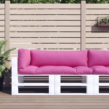 Podsedák Podušky na nábytek z palet 3 ks růžové oxfordská tkanina IM_360964