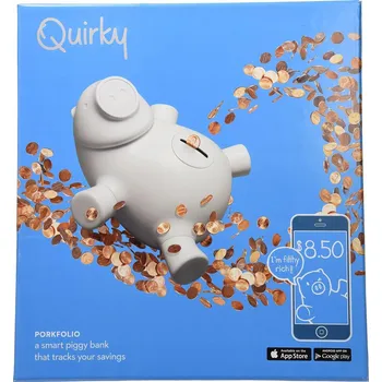 Obraz Chytré Prasátko Pokladnička Budoucnosti Quirky Porkfolio - 25 cm