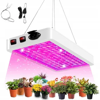 Osvětlení pro růst rostliny VODĚODOLNÉ SVĚTLO PRO PĚSTOVÁNÍ ROSTLIN PLNÉ SPEKTRUM 216 LED 1000 W