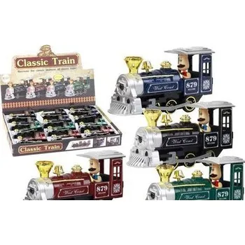 Vláček a vláčkodráha Lokomotiva s pohonem Parní Lokomotiva Vláček Mix Hliníková Zvuk Světla