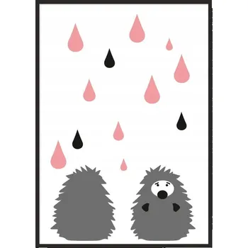 Obraz OBRAZ PLAKÁT V RÁMU A4 cm Ježek PD102