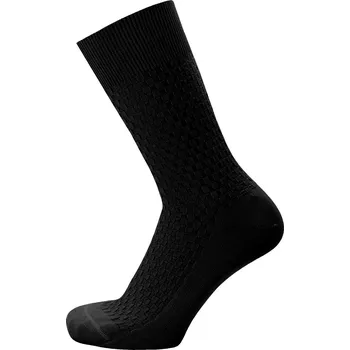 Pánské ponožky KNITVA Společenské ponožky z mercerované bavlny KENT černá 39