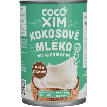 Rostlinné mléko Kokosové mléko VEGAN 17-19% - Cocoxim 400ml