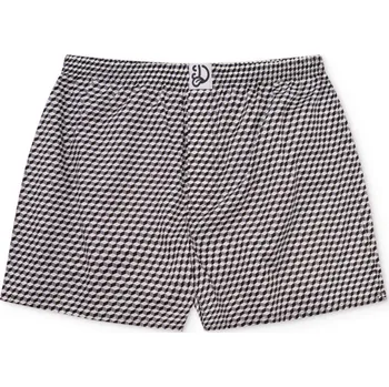 Trenýrky Černo-bílé pánské vzorované trenky