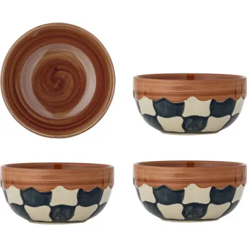 Bloomingville, Misky Check, 590 ml, 4 ks - Formadore