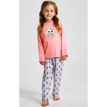 Dívčí pyžamo Taro pyžamo dívčí 3486 Emma - oranžová, 134 (Dívčí pyžamo Taro )