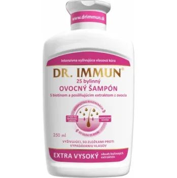 Šampon DR. IMMUN Bylinný ovocný šampon s 25 bylinami 250 ml (S biotinem a posilujícím ovocným extraktem)