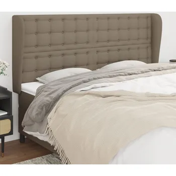 Čelo postele typu ušák taupe 183x23x118/128 cm textil IM_3118408