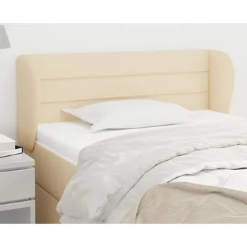 Čelo postele typu ušák krémové 103x23x78/88 cm textil IM_3117279