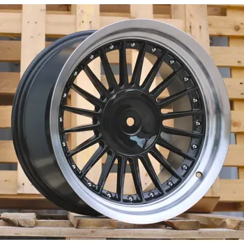 Alu kolo Alu kola Racing Line 7307R, 17x9 5x120 ET15, šedivá + leštěný límec
