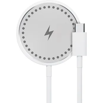Bezdrátová nabíječka MAXLIFE MXWC-05 MagSafe komp. / Qi 15W - bílá