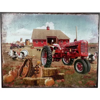 Plechová cedule D.E. metal signs PLECHOVÁ CEDULE FARMA 32 CM X 40 CM