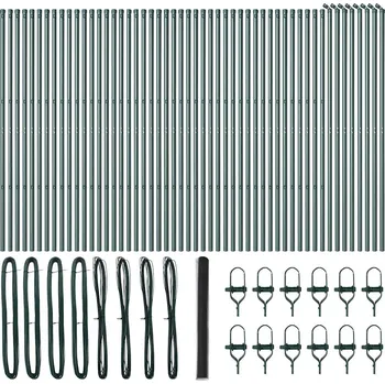 Plot Plotový sloupek. Šedá 100 x 1,5 m (25 mm ok) Ocel a PVC IM_3352896