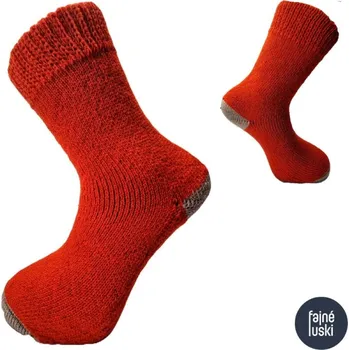 Dámské ponožky Televizorky dámské teplé ponožky 37-38 hnědá skořice