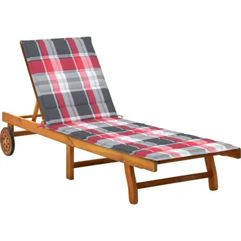 Zahradní lehátko Zahradní lehátko s poduškou masivní akáciové dřevo IM_3061357