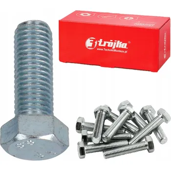 Šroub Šroub M6x25 šestihranný s hlavou DIN 933, pozink, na klíč KL 8.8 - 1 kg