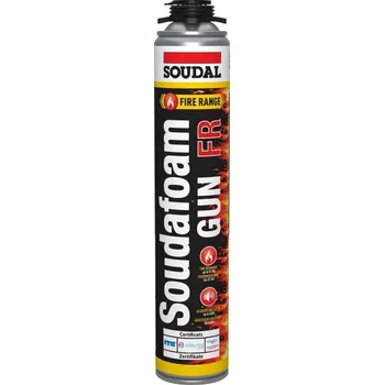 Montážní pěna Montážní protipožární pěna pistolová Soudal GUN FR HY - 750 ml