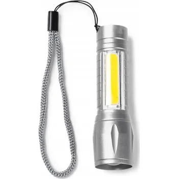 Svítilna SVÍTILNA 250 LUMENŮ AKUMULÁTOR USB-C 8 COB LED DIOD PRO KEMPOVÁNÍ STŘÍBRNÁ