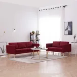 2dílná sedací souprava textilní vínová IM_276857