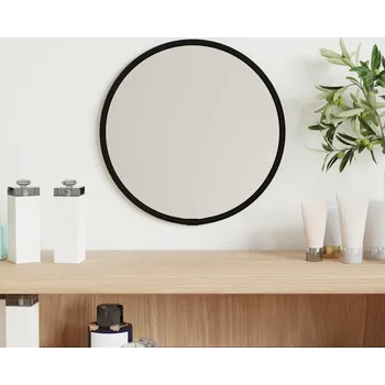 vidaXL Nástěnné zrcadlo Ø 20 cm kulaté [348173] Barva: Černá