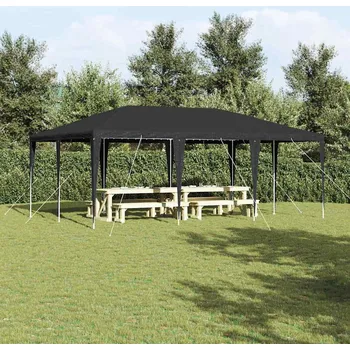 Zahradní stan Party Stan Antracit 600 x 400 x 266 cm Polyethylen a ocel IM_42003431