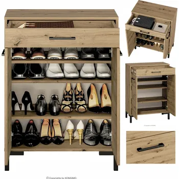 Botník Botník Konsimo 70 x 94 x 34 cm dub artisan