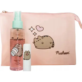 Kosmetická sada Pusheen Sada péče o pleť s mlhou a balzámem na rty