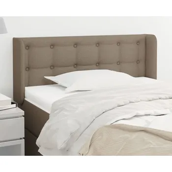 Čelo postele typu ušák taupe 103 x 16 x 78/88 cm textil IM_3119196