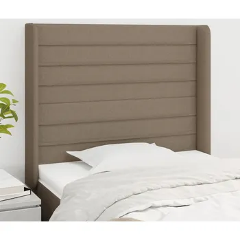 Čelo postele typu ušák taupe 103x16x118/128 cm textil IM_3119714