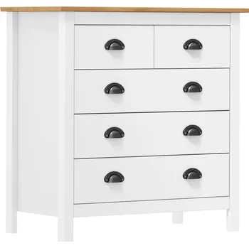 Příborník do zásuvky Příborník Hill bílý 79 x 40 x 80 cm masivní borové dřevo IM_288918