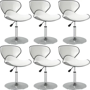 Jídelní židle Jídelní židle 6 ks bílé umělá kůže IM_3088585