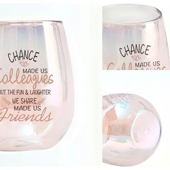 Sklenice Sklenice 400ml, dárek pro přítele, opaleskující sklo