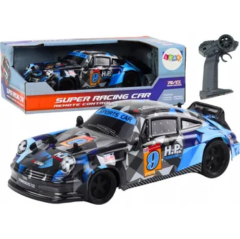 RC model auta Na Dálkové Ovládání Autíčko 1:18 gumová kola Drift modrá