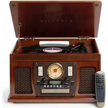 Gramofon Hnědý gramofon Victrola VTA-600B-MAH-INT