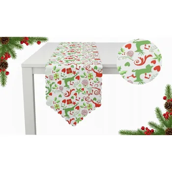 ubrus VÁNOČNÍ BĚHOUN NA STŮL UBRUS ŚWIĘTA DEKORACE