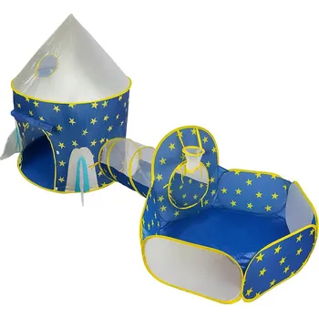 Dětský stan Hrací stan 3 v 1 ve více barvách, modrý