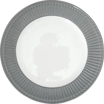 Talíř GreenGate Keramický jídelní talíř Alice Stone Grey