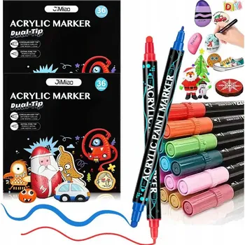 AKRYLOVÉ FIXY 36 FIXY NA KAMENY, DŘEVO, LÁTKY, SKLO