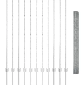 Plot Plot s sloupkem Stříbrná 1,4 x 25 m Ocel IM_3336370