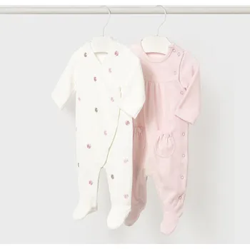 Kojenecká kombinéza set kojeneckých sametových overalů Mayoral 2706-11 velikost 56