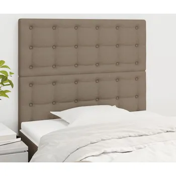 Čelo postele béžové 90x5x118/128 cm látkové IM_3116752