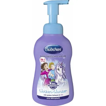 Mýdlo Bübchen pěna na mytí rukou Na Obláčku 300 ml (Krémově fialová pěna šetrně čistí ruce a zajišťuje barevný zážitek!)
