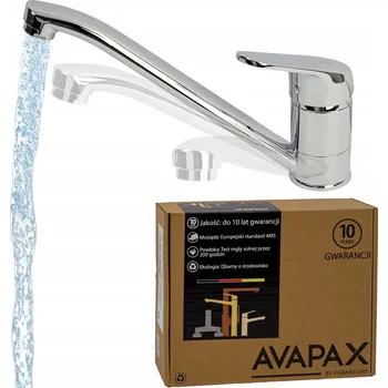 Vodovodní baterie Kuchyňská stojánková baterie Avapax WELORA, stříbrná