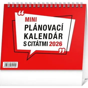 Kalendář Stolový kalendár Plánovací s citátmi slovenský 2026 PGS-35716-SK Nižší cena pro více kusů!