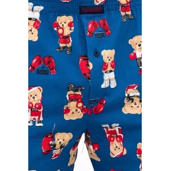 Pánská móda Trenýrky Cornette 001/179 Boxer Modrá S