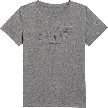 Chlapecké oblečení Dětské triko 4F Tshirt M2417 Dětská velikost: 122 / Barva: šedá