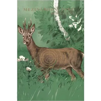 Terč na sportovní střelbu Terč mezinárodní redukovaný na 100 m - srnec